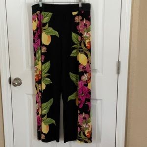 Tropical Print Palazzo Pant
